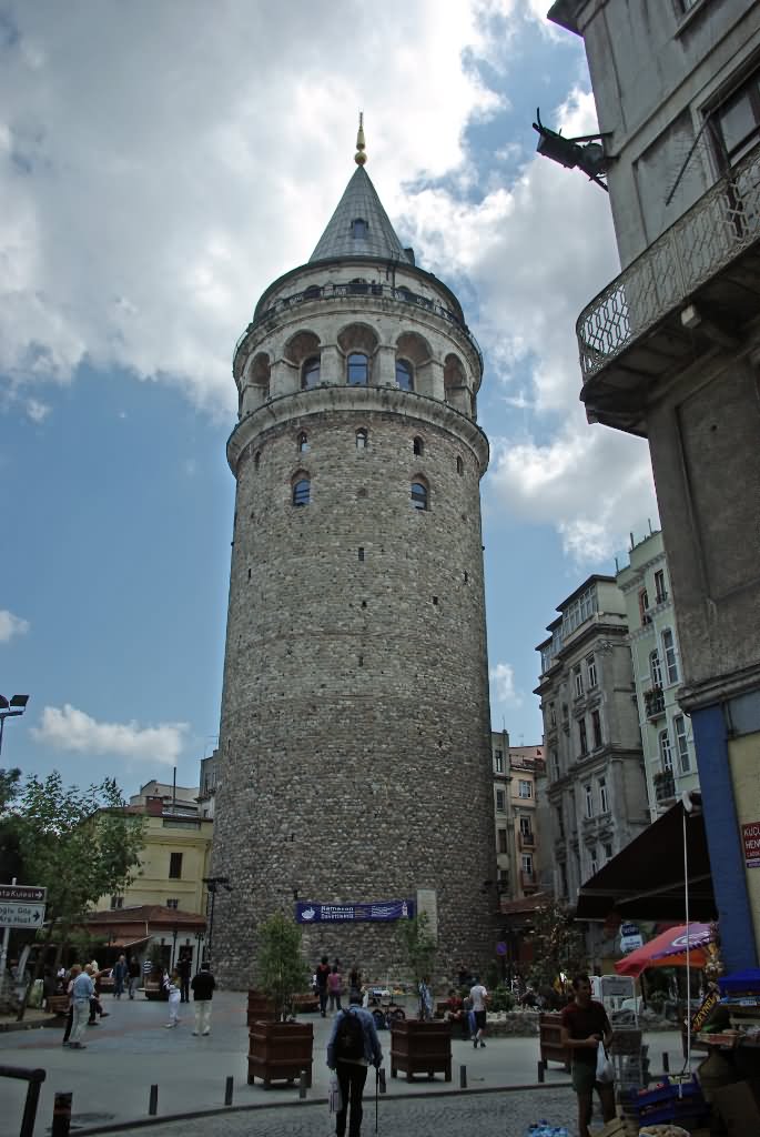 The Galata Tower View From Below