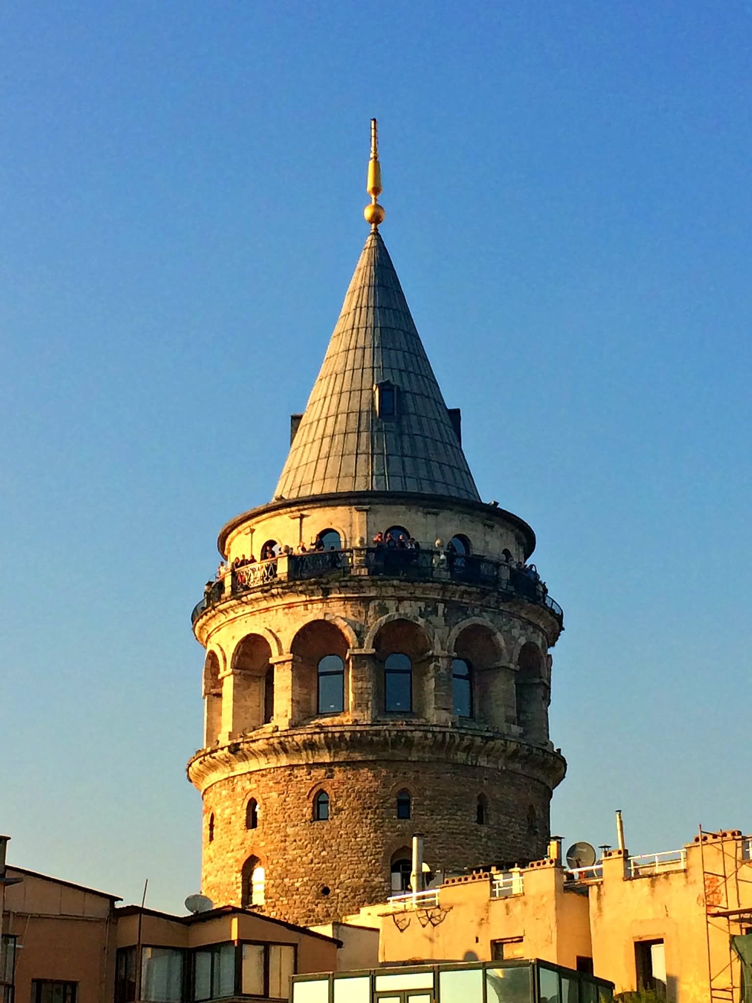 The Galata Tower View From The Ground