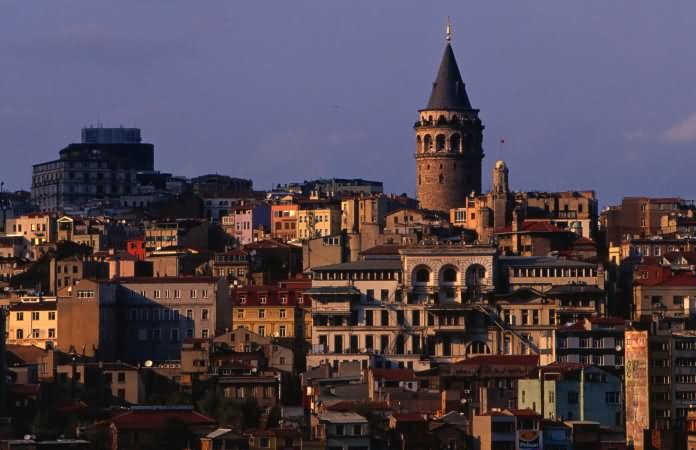 The Galata Tower With City View Image