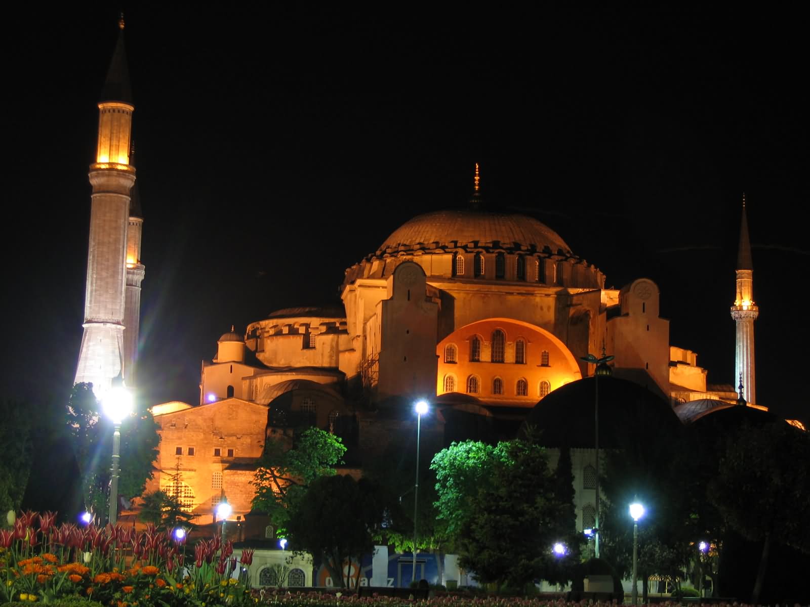 The Hagia Sophia In Istanbul Night View
