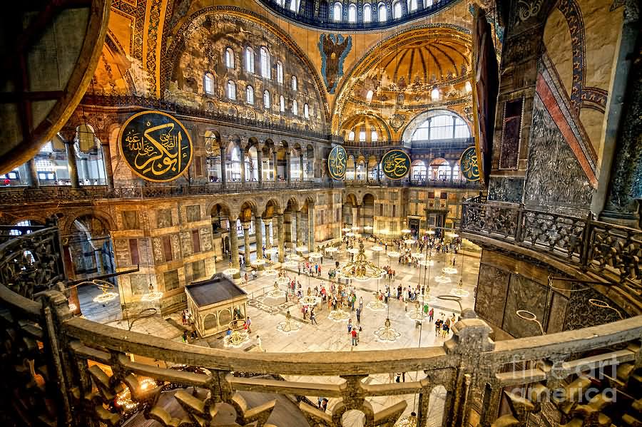 The Hagia Sophia Inside View From Balcony