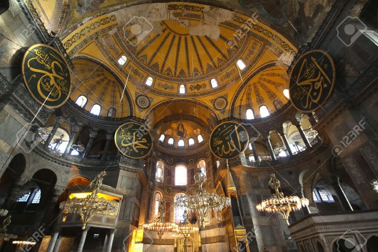The Hagia Sophia Mosque Inside Picture