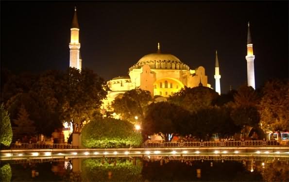 The Hagia Sophia Night View