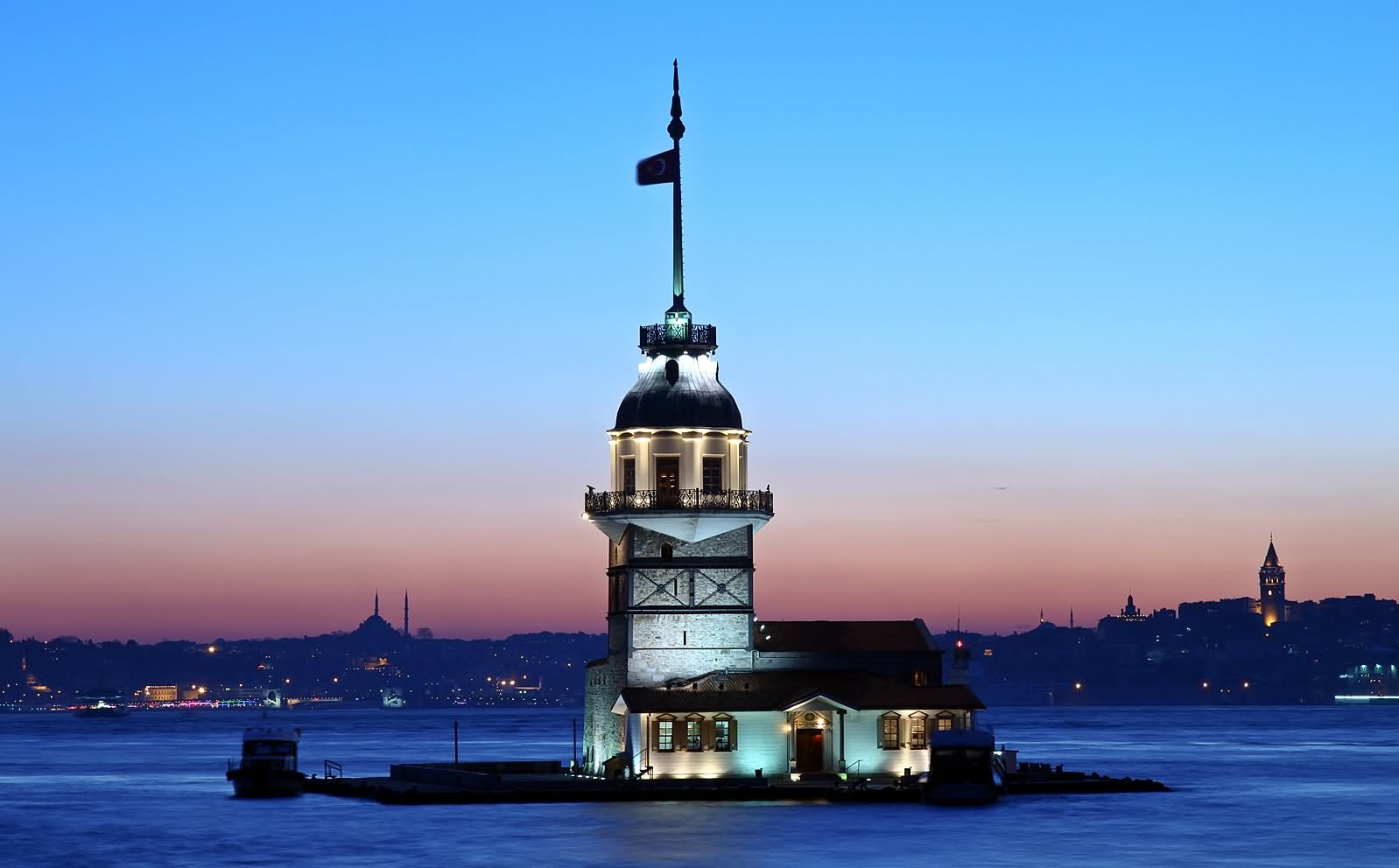 The Maiden's Tower During Dusk