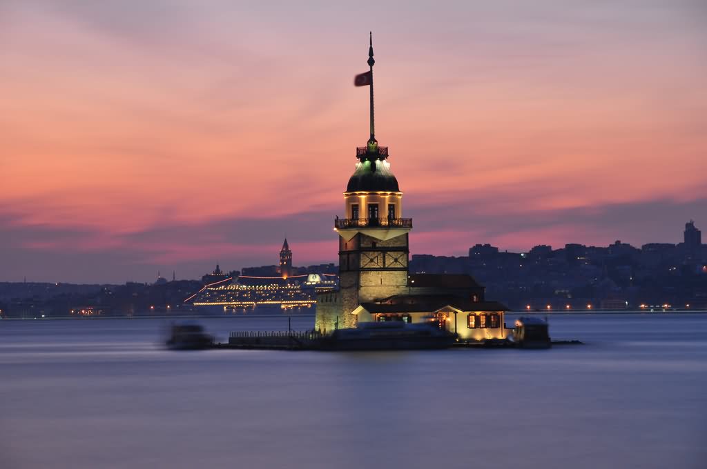 The Maiden's Tower During Sunset Picture