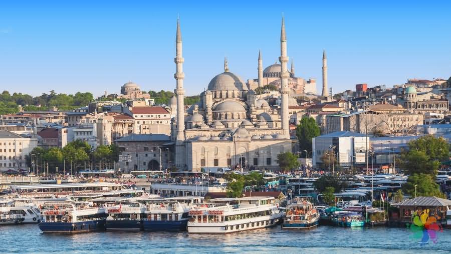 The Yeni Cami View Across The Bosphorus River