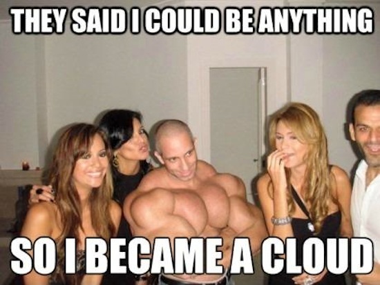 They Said I Could Be Anything Funny Muscle Meme Image