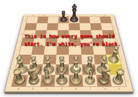 This Is How Every Game Should Start I Am White You Are Black Funny Chess Meme Image