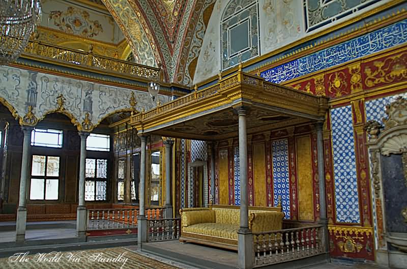Throne At The Imperial Hall Inside The Topkapi Palace