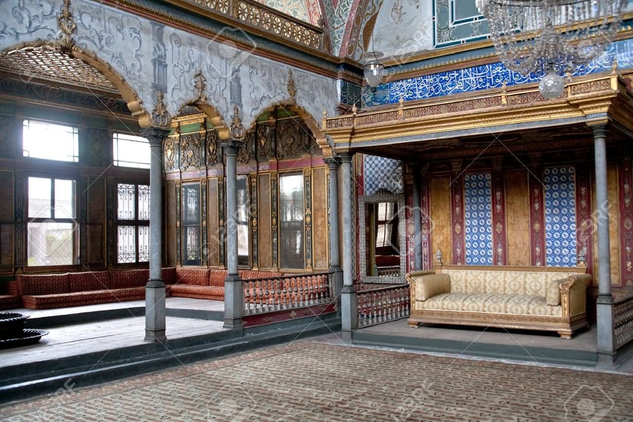 Throne Inside The Imperial Hall At The Topkapi Palace