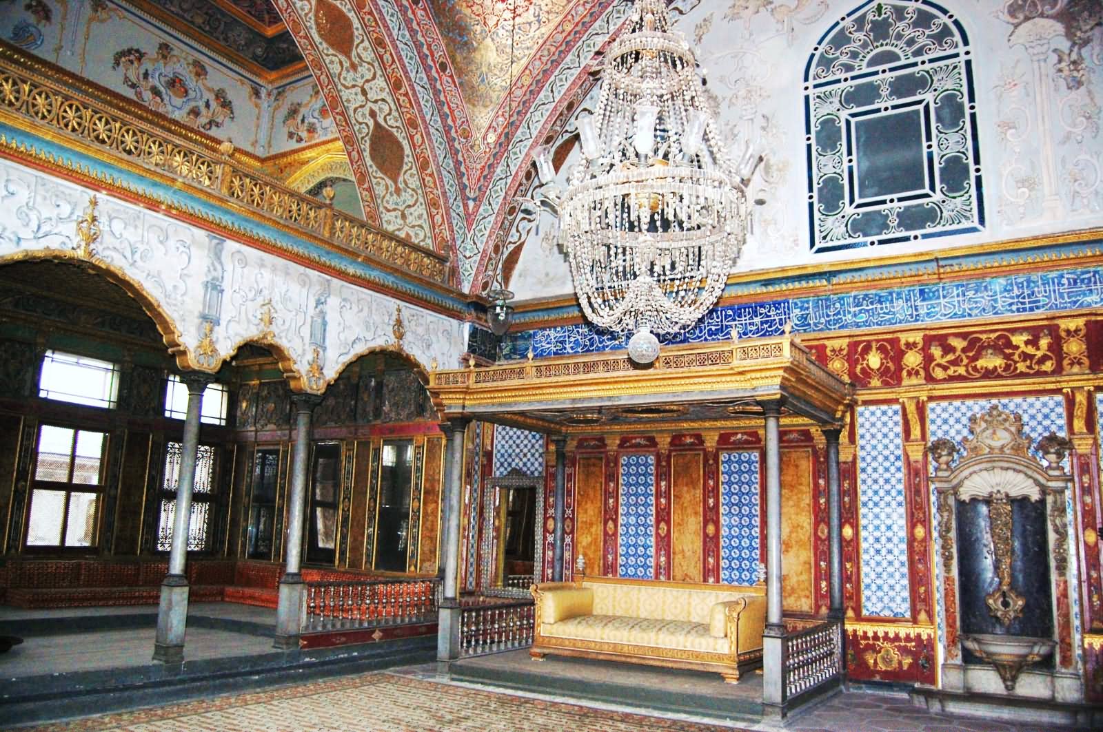 Throne Inside The Imperial Hall Of The Topkapi Palace