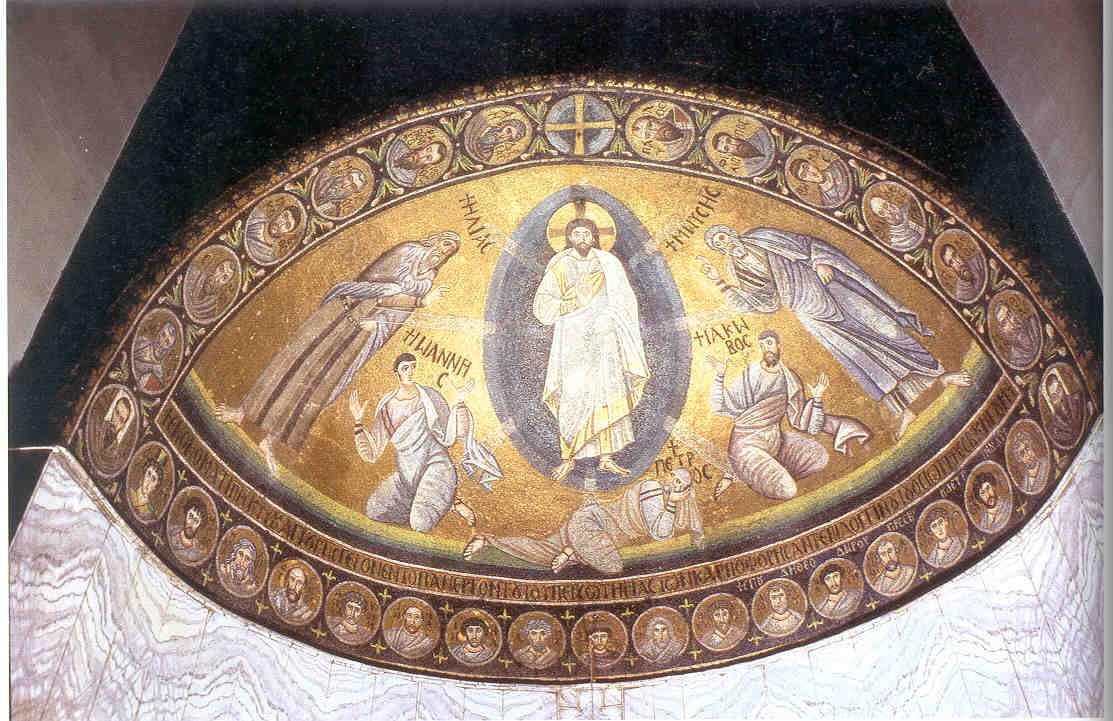 Transfiguration Of Christ Mosaic Inside The Hagia Sophia