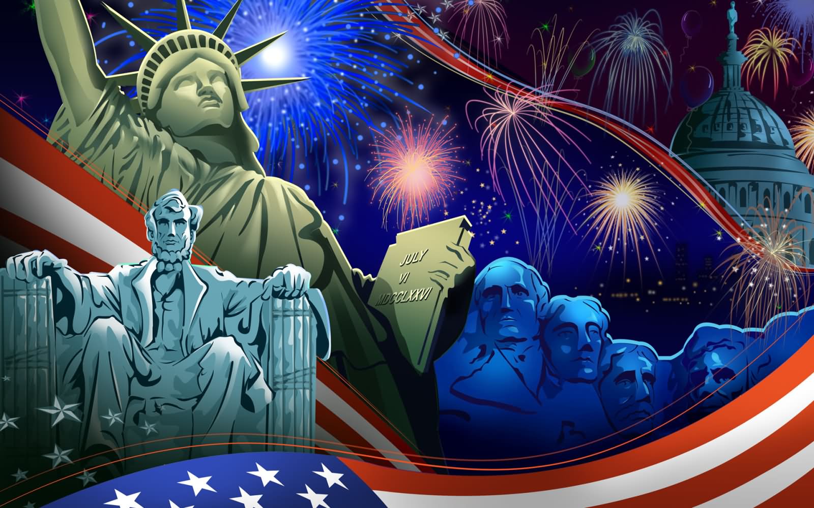 United States Of America Independence Day Wishes Image