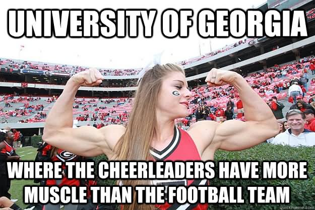 University Of Georgia Funny Muscle Meme Picture For Facebook