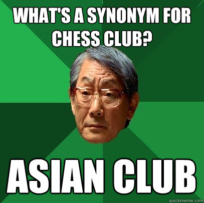 What's A Synonym For Chess Club Funny Chess Meme Image