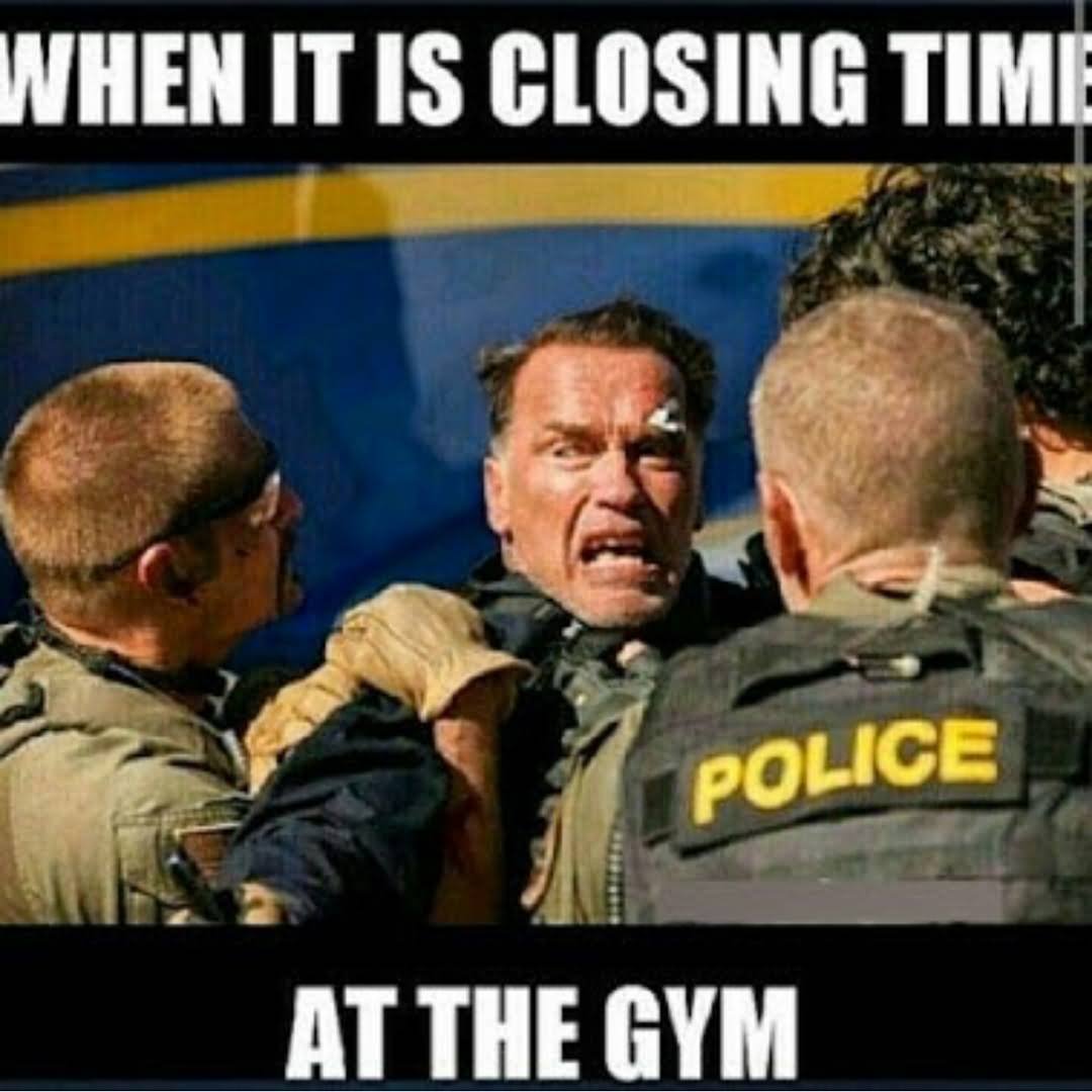 When It Is Closing Time At The Gym Funny Muscle Meme Picture