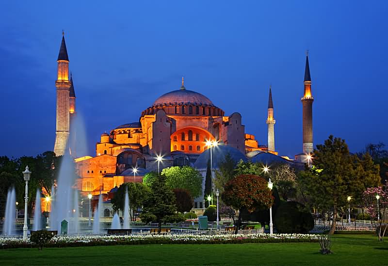 Wonderful Hagia Sophia At Night