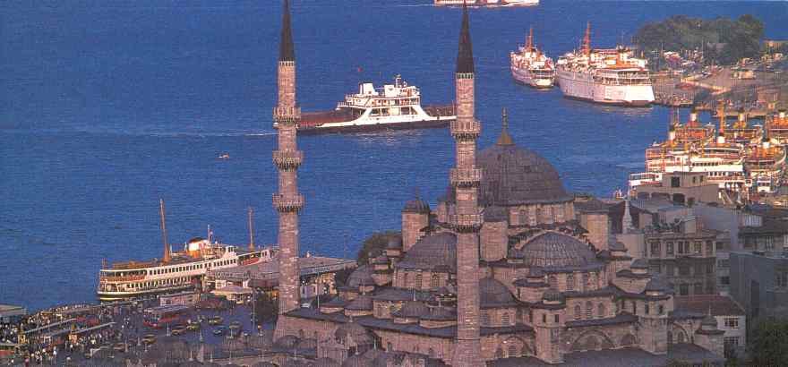 Yeni Cami Mosque Aerial View Image