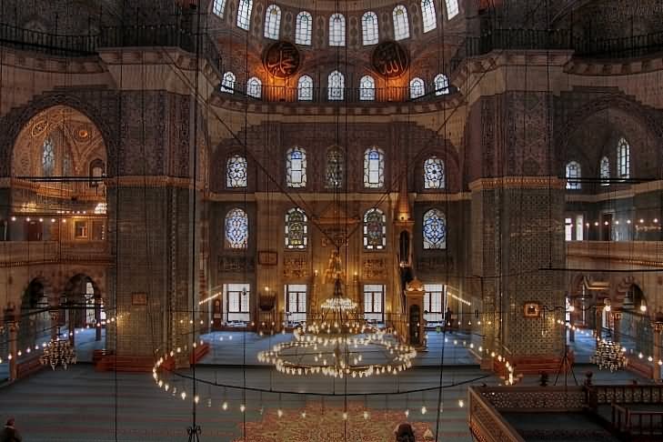Yeni Cami Mosque Interior View
