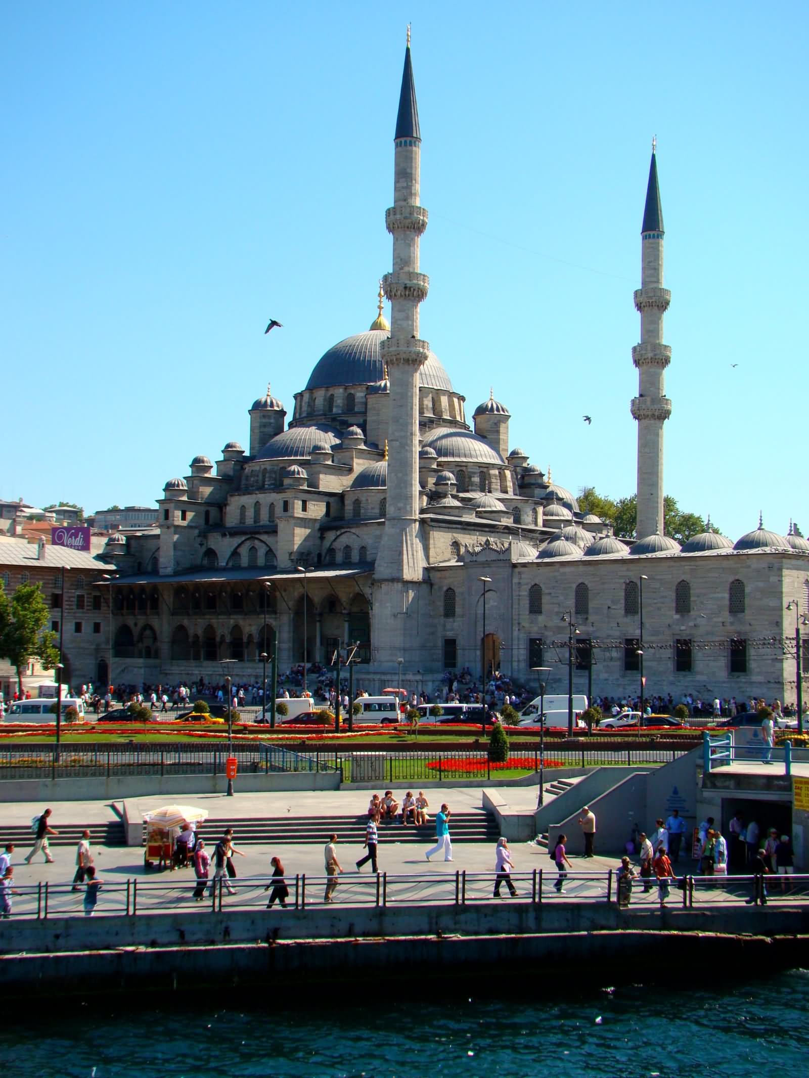 Yeni Cami Mosque View From Galata Bridge