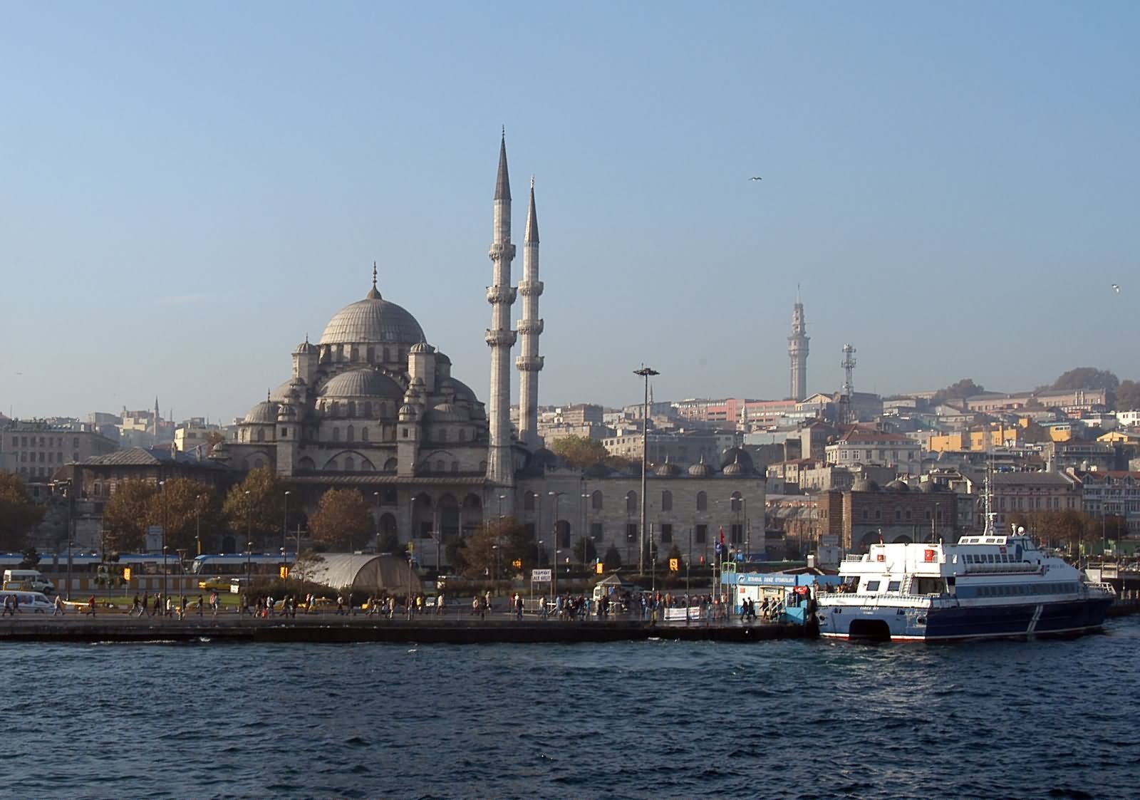 Yeni Cami Mosque View From The Golden Horn