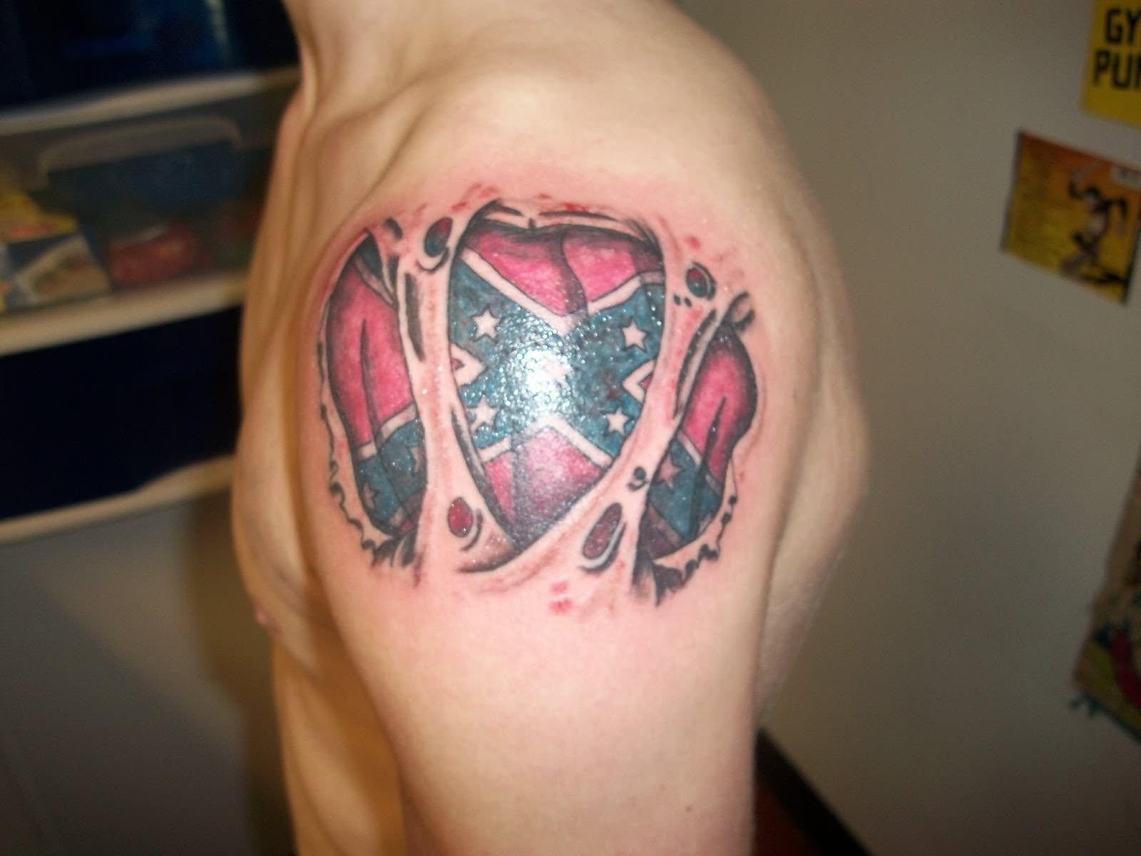 45+ Rebel Flag Tattoos.