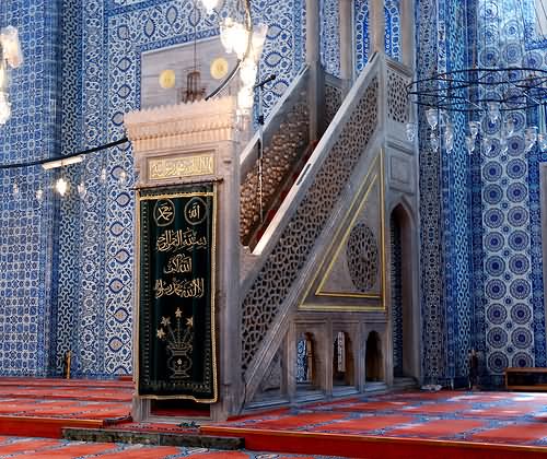 Beautiful Altar Inside The Rustem Pasha Mosque