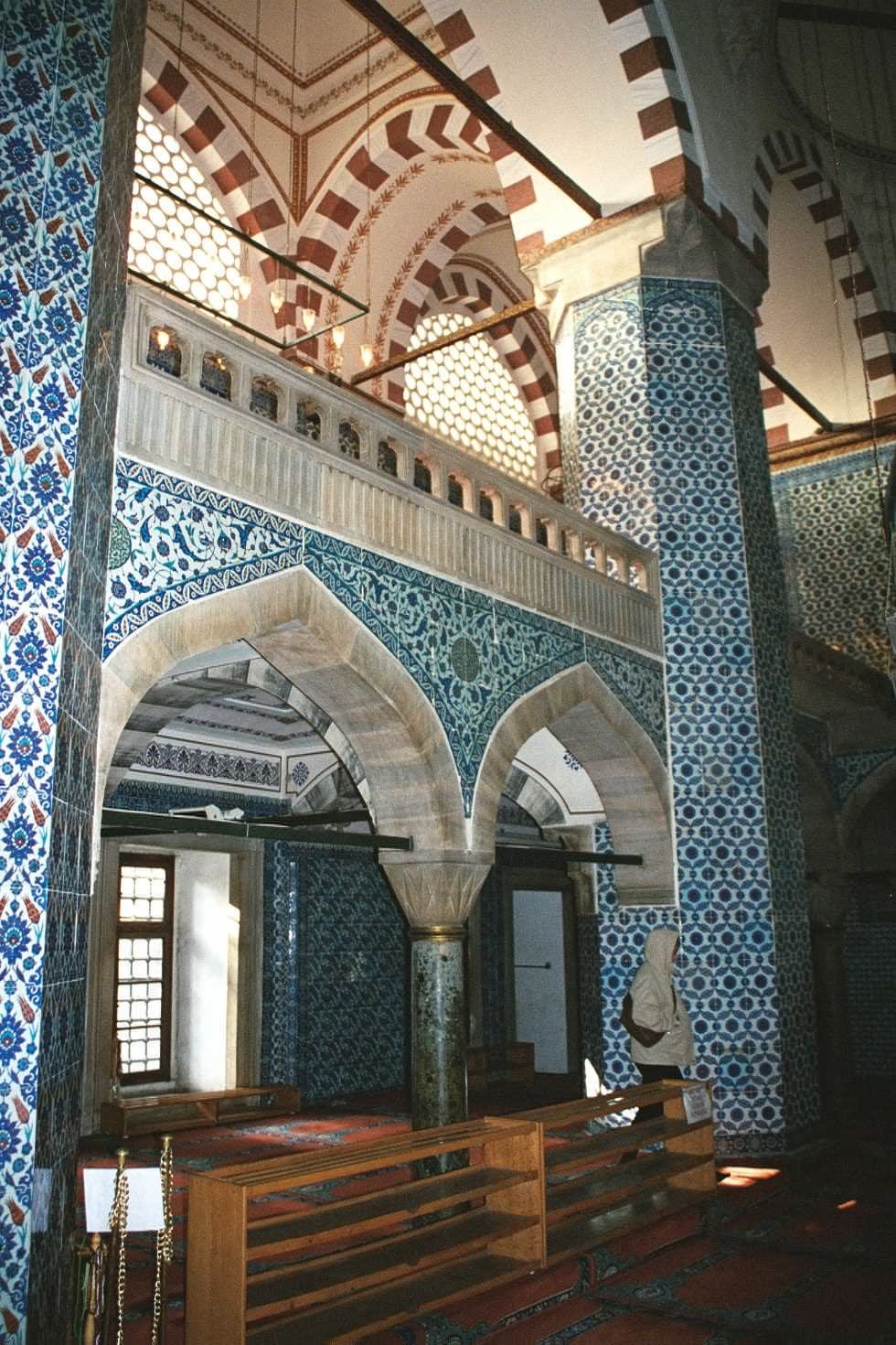 Beautiful Architecture Of The Rustem Pasha Mosque Inside View