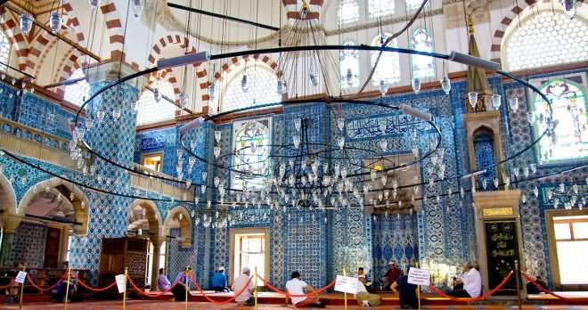 Beautiful Rustem Pasha Mosque Inside View