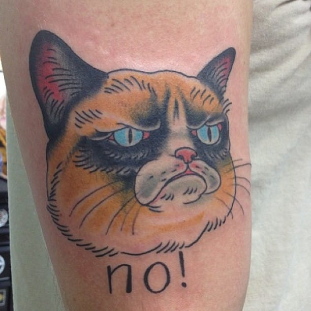 Read Complete Blue Eyes Grumpy Cat Tattoo by Johan Bramwell Ulrich.
