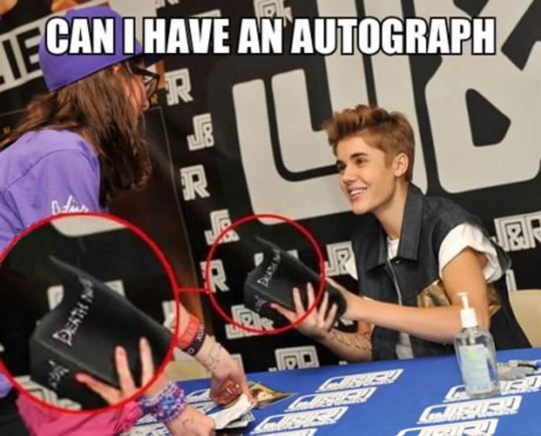 Can I Have An Autograph Funny Cool Meme Image