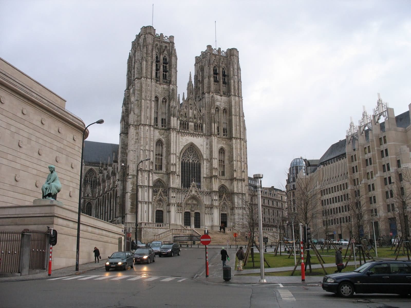 Cathedral of St. Michael and St. Gudula In Brussels, Belgium