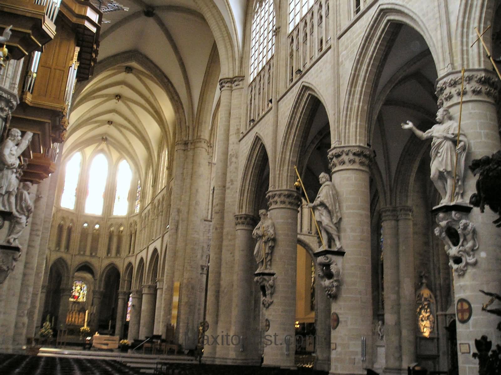 Cathedral of St. Michael and St. Gudula Interior View