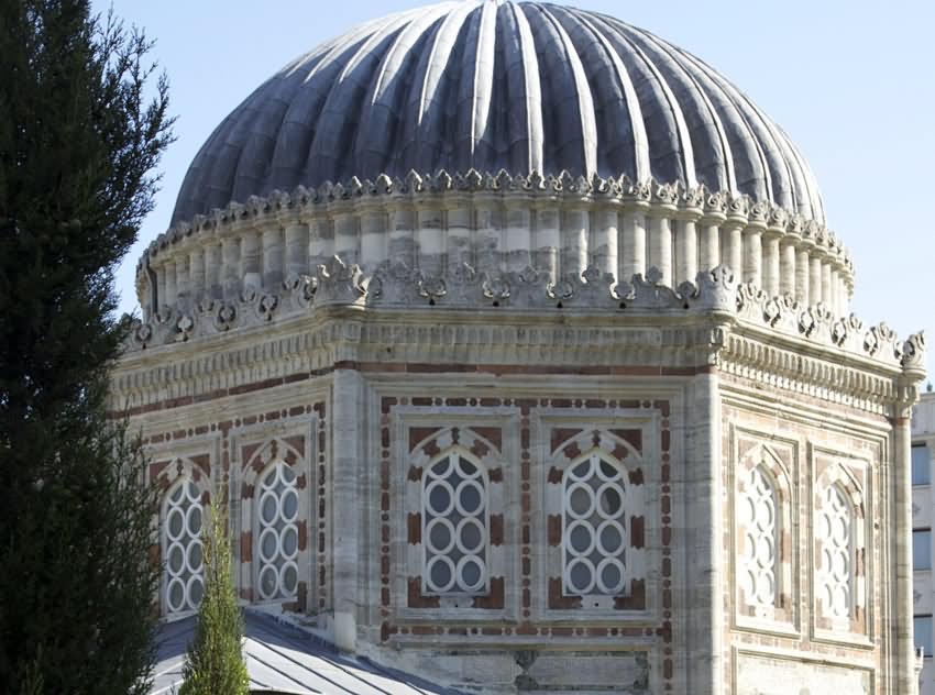Close Up Of The Tomb Of Sehzade Mehmed At The Sehzade Mosque