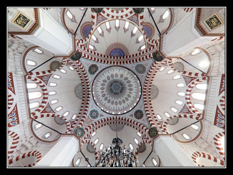 Dome Of The Sehzade Mosque In Faith, Istanbul