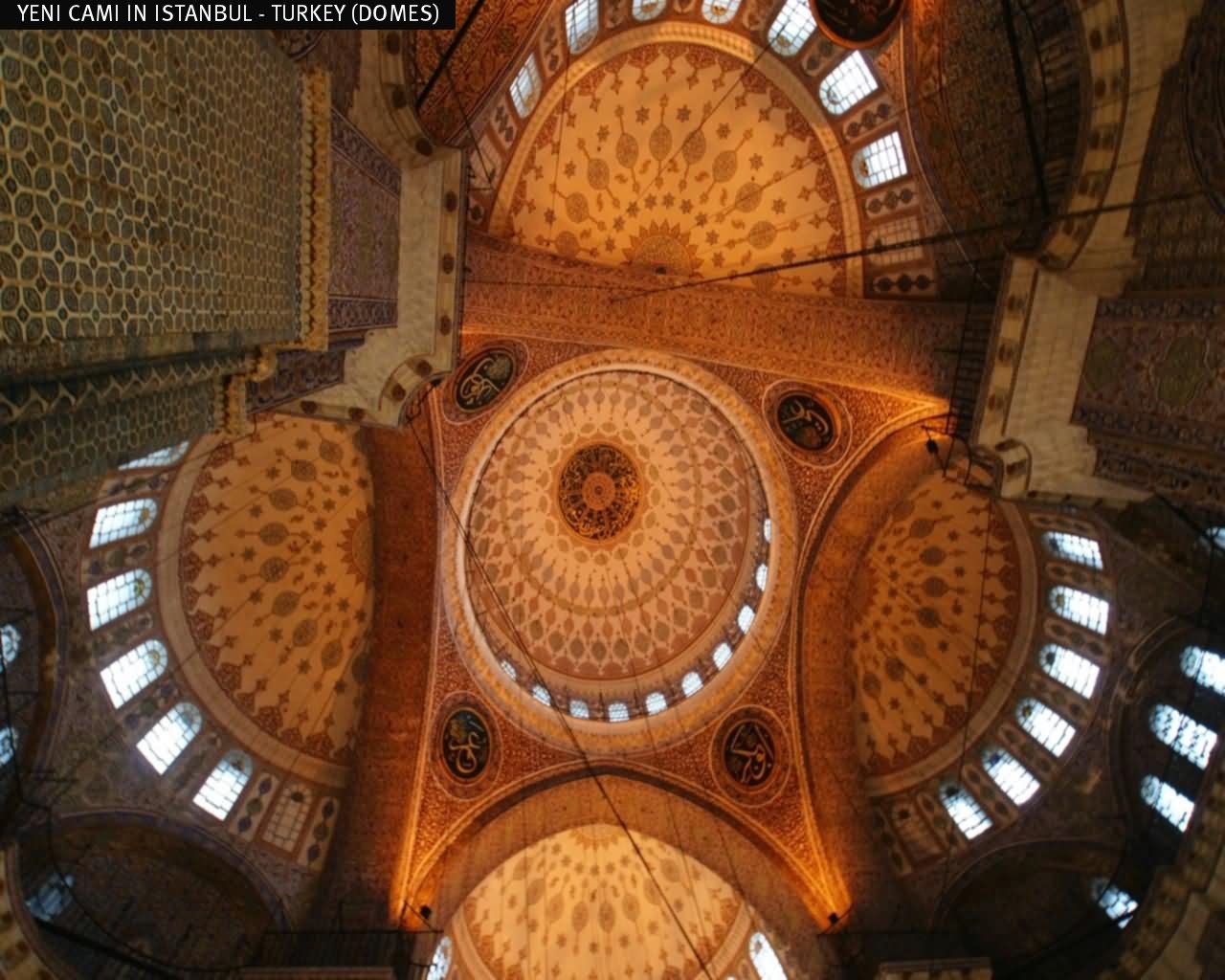 Domes Inside The Yeni Cami