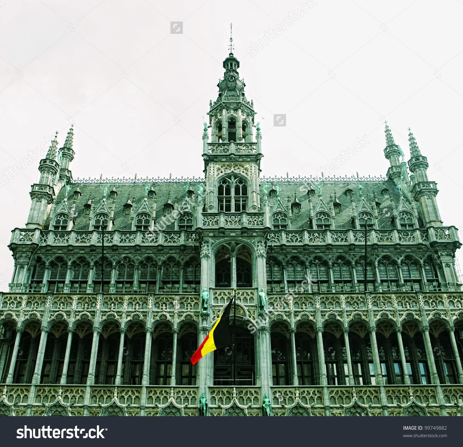 Front Image Of The Cathedral Of St. Michael And St. Gudula