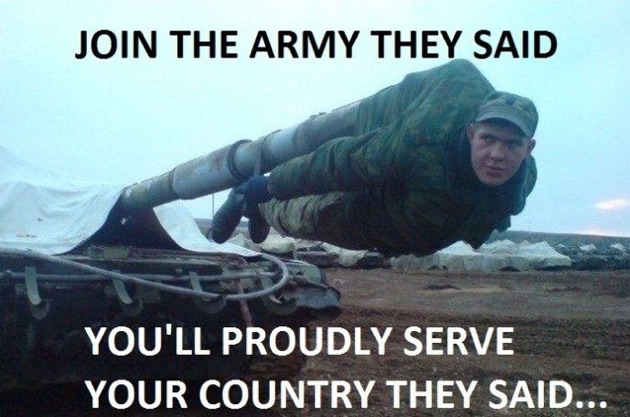 Funny Army Meme Join The Army They Said You Will Proudly Serve Photo