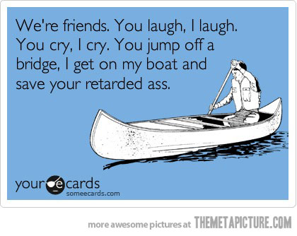 Funny Canoeing Meme Ecard Picture