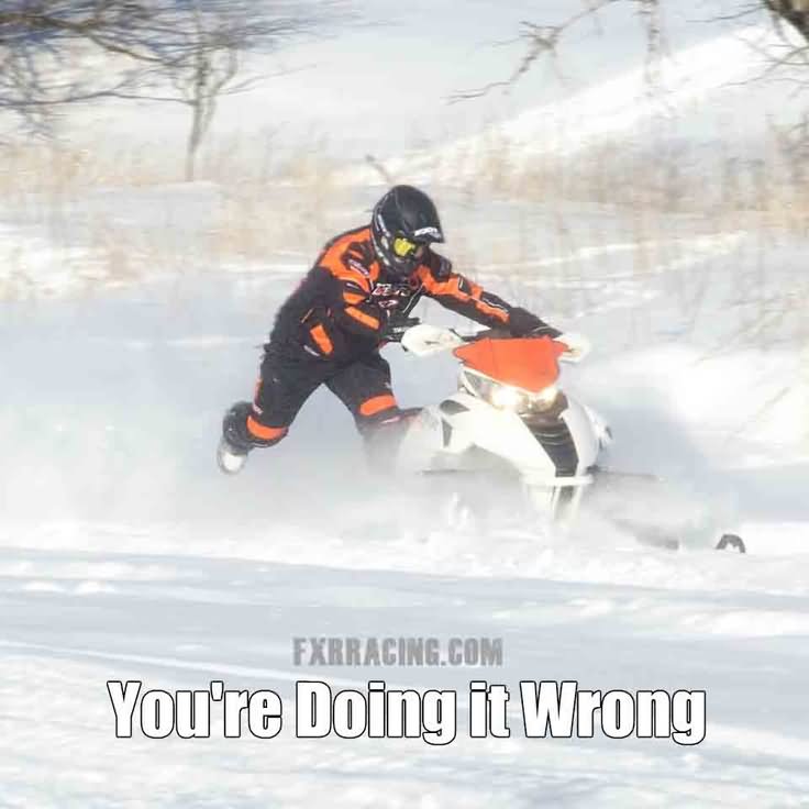 Funny Sled Meme You Are Doing It Wrong Picture