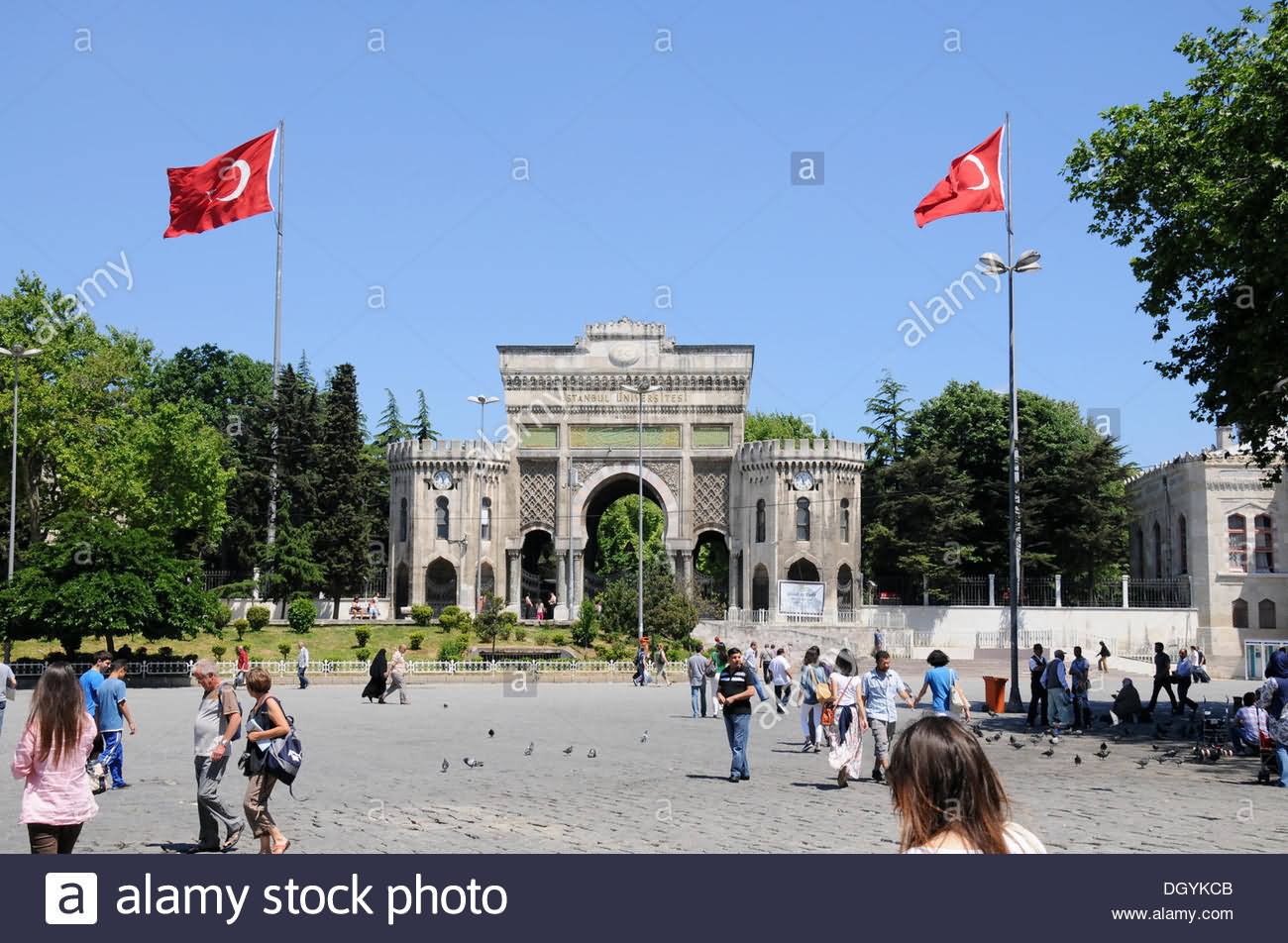 Gate Of Istanbul University At The Beyazit Square