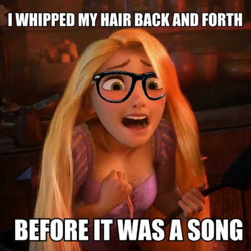I Whipped My Hair Back And Forth Before It Was A Song Funny Cool Meme Image