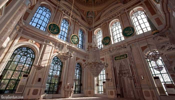 Inside Ortakoy Mosque In Istanbul, Turkey