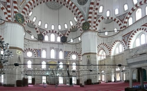 Inside Picture Of The Sehzade Mosque