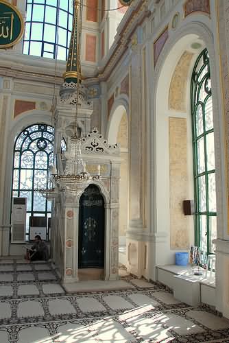 Inside The Ortakoy Mosque In Istanbul