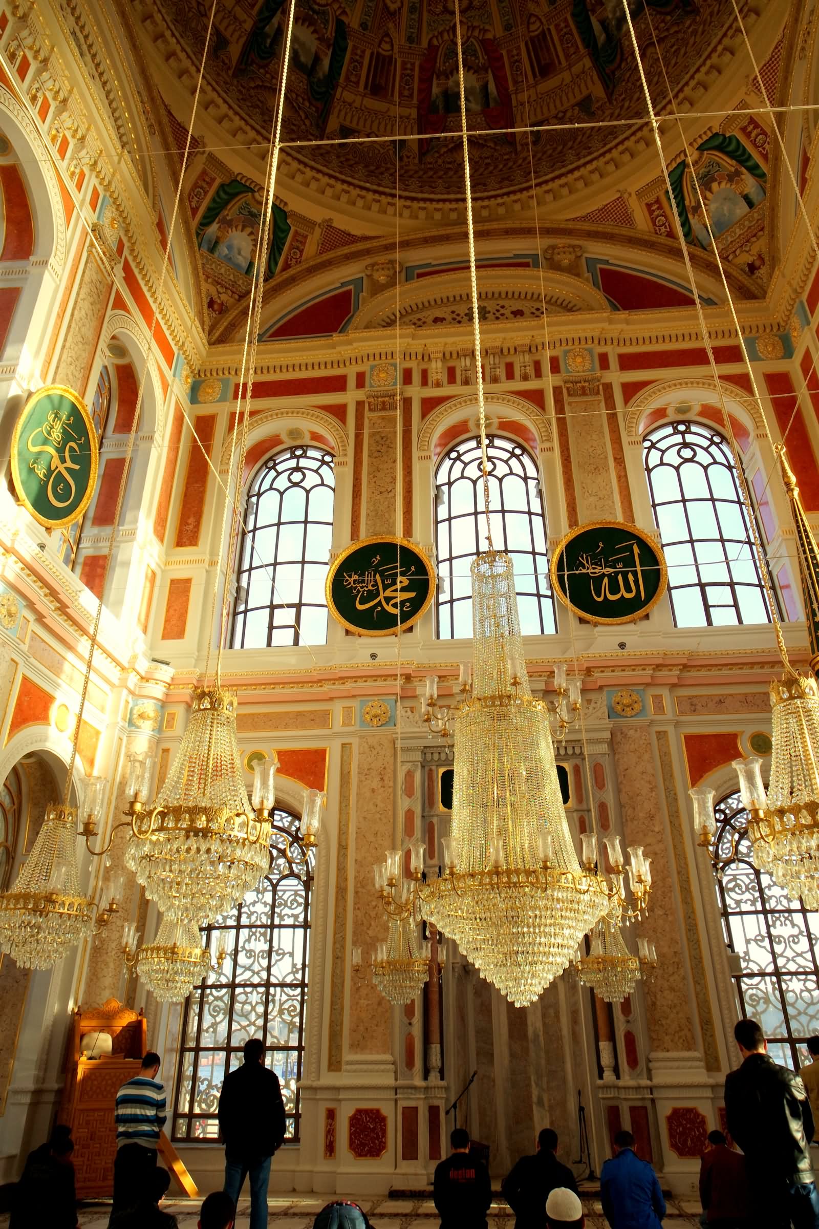 Inside View Of The Ortakoy Mosque In Istanbul