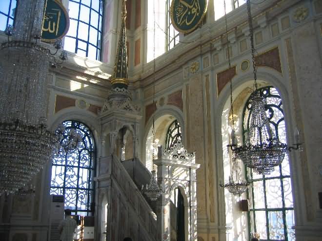 Interior View Image Of The Ortakoy Mosque