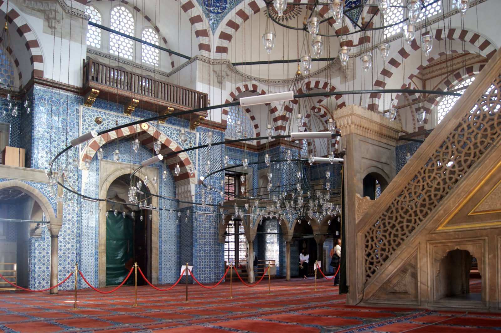 Interior Of Rustem Pasha Mosque, Istanbul