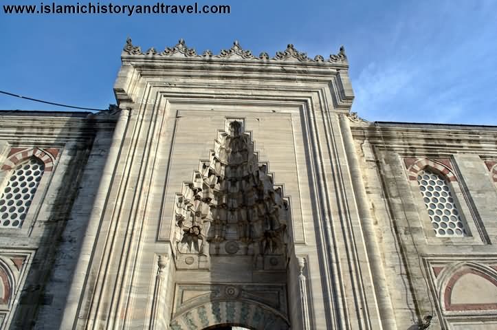 Main Door Of The Sehzade Mosque In Faith Istanbul