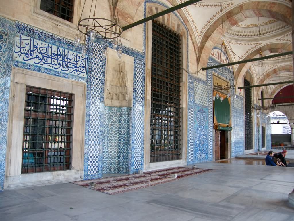 Main Entrance Of Rustem Pasha Mosque In Istanbul